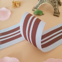Bande élastique jacquard rayée multicolore, sangle latérale élastique, bande élastique pour la taille des pantalons, accessoires vestimentaires pour la maison