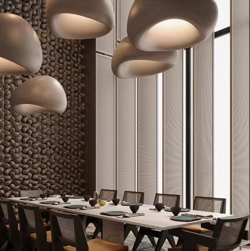 Nordic Wabi Sabi Pendant Lights Modern LED Ceiling Chandelier Lights for Living Room Bedroom Dining Room Home Decor Hanging Lamp · image 4