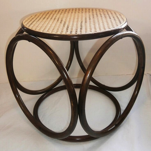 Sedia in legno curvato sgabelli in legno massello europeo classico fatto a mano in vimini <span class=keywords><strong>Vintage</strong></span> sedile casa da pranzo mobili retrò sgabello - Product Image 2