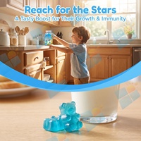 Kinderen Lengtegroei Gummies Calcium D3 K2 Kinderen Botgezondheid Kauwtabletten 60 Stuks Fles Aangepaste Label Supplement Leverancier OEM
