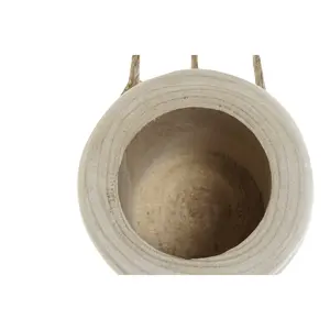 Jardinière en paulownia avec corde 16x16x53 cm Large Suspendue - Product Image 1