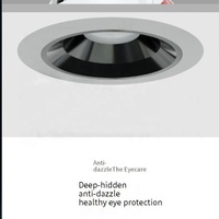 Éclairage encastré en aluminium pour plafond intérieur à haute luminosité 24V, AC220V, anti-éblouissement, spot encastré 3CCT, tube lumineux intégré