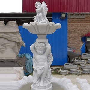 All'ingrosso tutti i tipi di pietra giardino di marmo fontane statua fontana di acqua all'aperto - Product Image 3