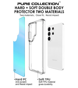 เคสเคลือบสีน้ำเงินสำหรับ Samsung Galaxy S26 Ultra S25 Edge S24+ S23 <span class=keywords><strong>FE</strong></span> S22 Plus <span class=keywords><strong>S21</strong></span> เคสโทรศัพท์แบบใส TPU นิ่ม กันกระแทก แข็งแรง ทนทาน - Product Image 4