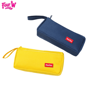 Grande capacité Double couche Oxford tissu créatif <span class=keywords><strong>couleur</strong></span> unie porte-<span class=keywords><strong>crayon</strong></span> sérigraphie cadeaux d'affaires Promotion - Product Image 4