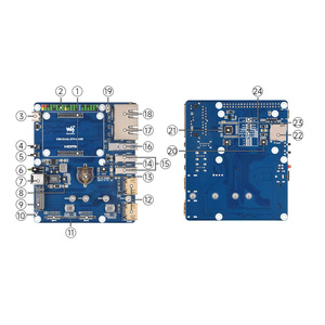Gigabit / 2.5G Ethernet kép ban cơ sở cho Raspberry Pi CM5 Dual RJ45 cổng Ethernet hỗ trợ kép 4k hiển thị kết quả đầu ra - Product Image 5