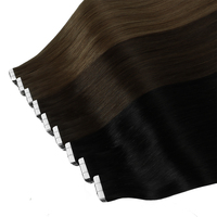 Extensions de cheveux à bandes adhésives Qingdao Rawhair 100% professionnelles, double épaisseur, pointes épaisses, cuticules alignées, couleur naturelle