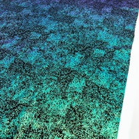 Tissu de haute qualité, coloré, élastique, en polyester et élasthanne, avec paillettes scintillantes métalliques, pour maillot de bain, bikini, danse et spectacles