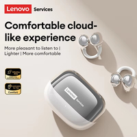 Audífonos Inalámbricos Originales Lenovo RS101 TWS BT 6.0 con Clip para Oreja, Baja Latencia, para Juegos, Alta Calidad, Resistentes al Agua, Deportivos