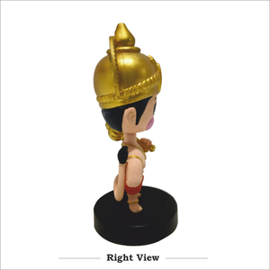 Statuette Hanuman Ji Bobblehead en résine pour tableau de bord, décoration spirituelle pour voiture, statue décorative hindoue pour la maison et le bureau - Product Image 3