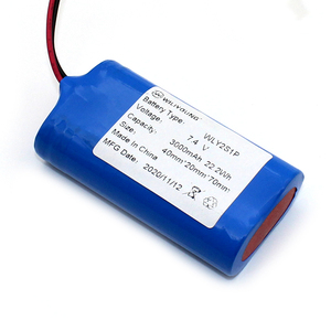 Paket Baterai Lithium 18650 7.4v 1500mah 2000mAh 2500mAh 3000mAh yang Dapat Disesuaikan dengan BMS - Product Image 1
