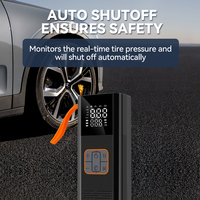 NOUVEAU Compresseur d'air portable sans fil à double écran ABS pour voiture 12V, applications multiples, mini pompe à air manuelle