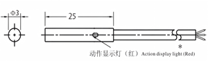 เซ็นเซอร์ตรวจจับวัตถุแบบเหนี่ยวนำทรงกระบอก FIPS-25R3-0.6DN-NC 3 มม. DC NPN NC ระยะตรวจจับ 0.6 มม. IP67 สายเคเบิล 3 สาย - Product Image 3