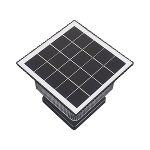 Solar Pillar Headlights Lamp <b>Light</b> Outdoor Gate <b>Lights</b> Mount <b>Led</b> Column Modern Square Head Wall Courtyard Solar Pillar SG-9 SG-9 - Product Image 3