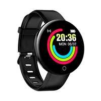 Montre intelligente D18 pour hommes et femmes, montre connectée, tension artérielle, étanche, montres numériques, suivi de la forme physique, montre de sport D18S