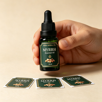 Étiquettes cosmétiques imperméables TEDDY en vinyle BOPP avec dorure à chaud et UV pour cosmétiques, parfums et flacons en verre