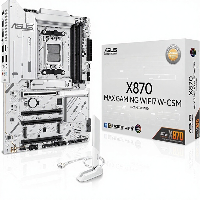 For X870 MAX GAMING WIFI7 AMD AM5 ATX Motherboard 8-layer 12+2+1 80A DrMOS DDR5 PCIe 5.0 X16 Q-Release 3x M.2 Wi-Fi 7 256GB RAM