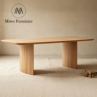 Modernes Wohnzimmer Walnuss Holz Nordisches Möbelstück Rechteckiger Esstisch Esszimmertisch und Stuhl Set für 6-8 Personen Design