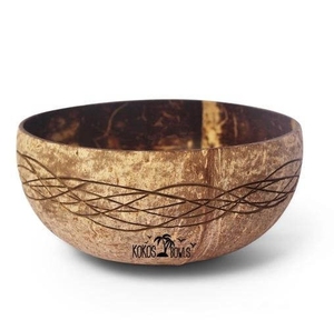 Bol en coque de noix de coco naturelle de qualité supérieure pour salades et smoothies bio, personnalisation de marque, source fiable d'usine vietnamienne - Product Image 1