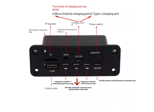 Placa de Decodificación Inalámbrica MP3 Marca SMJ con Amplificador de 2x5W, Llamadas Manos Libres, <span class=keywords><strong>Radio</strong></span> FM, Reproductor USB/TF/AUX, 1 Año de Garantía - Product Image 4