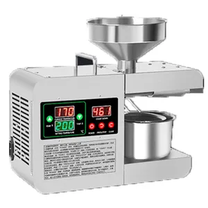 Alta Qualidade Totalmente Automático 610W Power Inteligente Controle De Temperatura Soja Perilla Seed Oil Press Machine