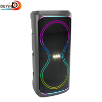Speaker Portabel Tahan Air 30W RGB LED Nirkabel Model Baru Laris Manis, Kotak Suara DJ yang Dapat Disesuaikan