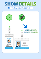 Porte-cartes d'identité personnalisés, étanches, refermables avec fermeture éclair, en PVC souple, pochette pour badge, porte-carte d'identité