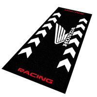 Tapis de pied de moto en caoutchouc Mot personnalisé pour votre garage Fire Pit