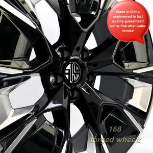 168 Roues personnalisées en aluminium 6061-T6 forgées sur mesure à rayons multiples de 17 à 24 pouces, noires, concaves profondes, pour <span class=keywords><strong>Lamborghini</strong></span> <span class=keywords><strong>Pagani</strong></span> - Product Image 3