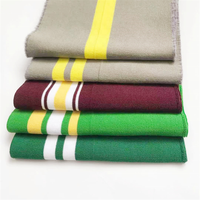 Manchette de garniture côtelée rayée haut de gamme 97% polyester 3% spandex personnalisée utilisée comme accessoires vestimentaires