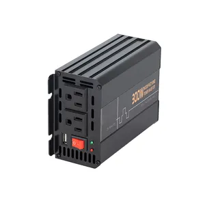 DCからACへの修正正弦波電力変換器12v24v48Vから110v220vACカーインバーター300w 500w