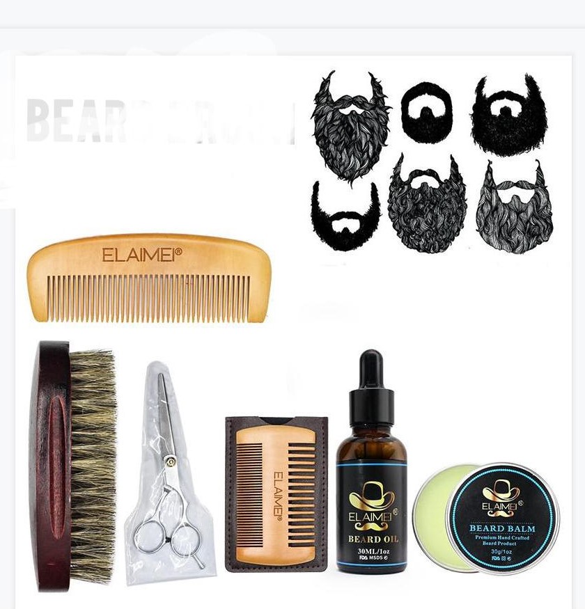 Горячая Распродажа, самое полное оборудование для ухода за бородой, идеальный набор для бритья бороды для мужчин, уход за волосами