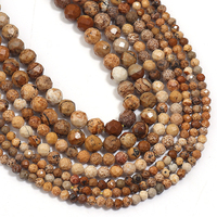 Perles de pierre naturelles facettées de 2 mm, mini perles rondes espacées en vrac pour la création de bijoux et le bricolage, perles de pierre de qualité