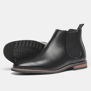 Venta directa de fábrica, botas <span class=keywords><strong>Chelsea</strong></span> para hombre, botas de desierto de talla grande de cuero PU, precio al por mayor - Product Image 6