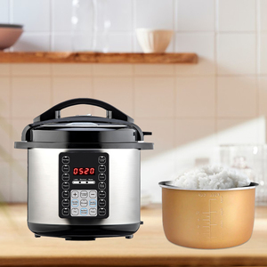 Cuisinière à pression électrique intelligente <span class=keywords><strong>multifonction</strong></span> 14-en-1 en acier inoxydable de 6 L, avec contrôle numérique, personnalisable OEM/ODM, pour la maison - Product Image 1