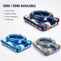 Bateau gonflable géant avec lanceur d'eau motorisé et commande par joystick pour adultes, personnalisable OEM
