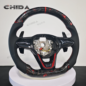 Volante de Fibra de Carbono de Color Personalizado, Apto para Volkswagen Golf Gti, Golf 8 R, <span class=keywords><strong>Arteon</strong></span>, Tiguan, Touareg, VW MK8, MK7, Gtd - Product Image 4