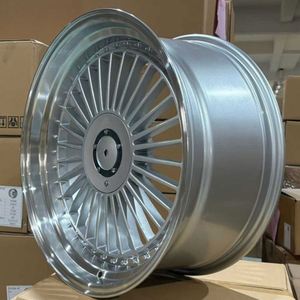 Nuevas llantas de aleación de aluminio Multik Spokes Deep Dish de 25 mm con acabado cromado de 19 pulgadas, ajuste escalonado para Mercedes y Audi - Product Image 5