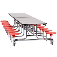 Table en bois pour cantine scolaire, ensemble table et chaises pour salle à manger d'étudiants, mobilier scolaire moderne pliable personnalisé, plateau de table pliable 18 mm