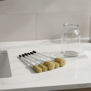 Brosses de nettoyage professionnelles CB101 pour l'intérieur et l'extérieur des voitures, poils de sanglier naturels, sans perte de poils, <span class=keywords><strong>non</strong></span> abrasifs pour l'air conditionné - Product Image 6