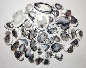 Dendrite โมราธรรมชาติอัญมณี Cabochon อัญมณีหลวมผสมรูปร่างและขนาด Dendrite หินอัญมณีจำนวนมากทำเครื่องประดับ - Product Image 1