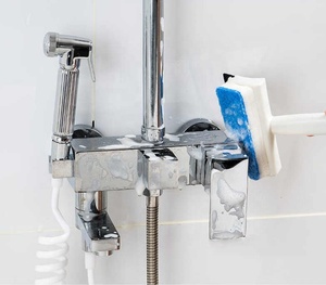 Banyo duvar temizleme fırçası banyo karo fırça ev pencere temizleme çift taraflı cam kazıyıcı ayna silecek - Product Image 5