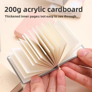 Mini Taccuino Spesso in Carta Acrilica 200gsm, Blocco Portatile Compatto per Appunti, Blocco per Marcatori, Cancelleria all'Ingrosso, Regalo di Alta Qualità - Product Image 2