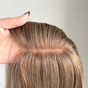 Pelucas y Tupés de Cabello Humano para Mujer con Cabello Fino - Peluca Judía de Color Ondulado Natural de 18 Pulgadas en Stock - Product Image 2