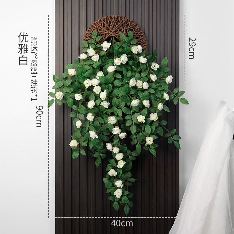 Ensemble de décoration murale rose, blanc laiteux.