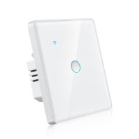 Interrupteur mural intelligent Premium 2.5D avec verre concave tactile pour Smart Life Zigbee WIFI 40A avec cadre en métal aluminium