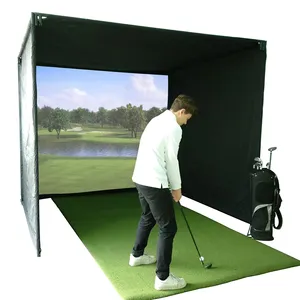 3d Impact Screen Virtual Low Noise Golf And Sport Simulator For Sale Golf Simulator Impact Screen for Indoor Golf Training