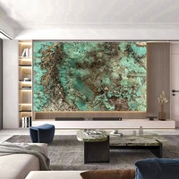 Dalles de granit turquoise brésilien moderne de luxe pour la conception de sols de projets hôteliers, décoration rétroéclairée pour la maison