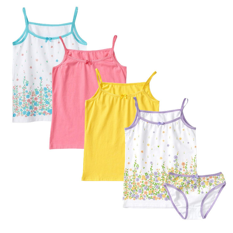 Summer Breathable Children Girls Vest Cotton