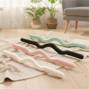 Barra con Pesi <span class=keywords><strong>in</strong></span> Silicone per Squat e Modellamento del Corpo, Unisex, Rosa Macaron, per Palestra, Fitness, Yoga, Pilates, Allenamento Aerobico - Product Image 1